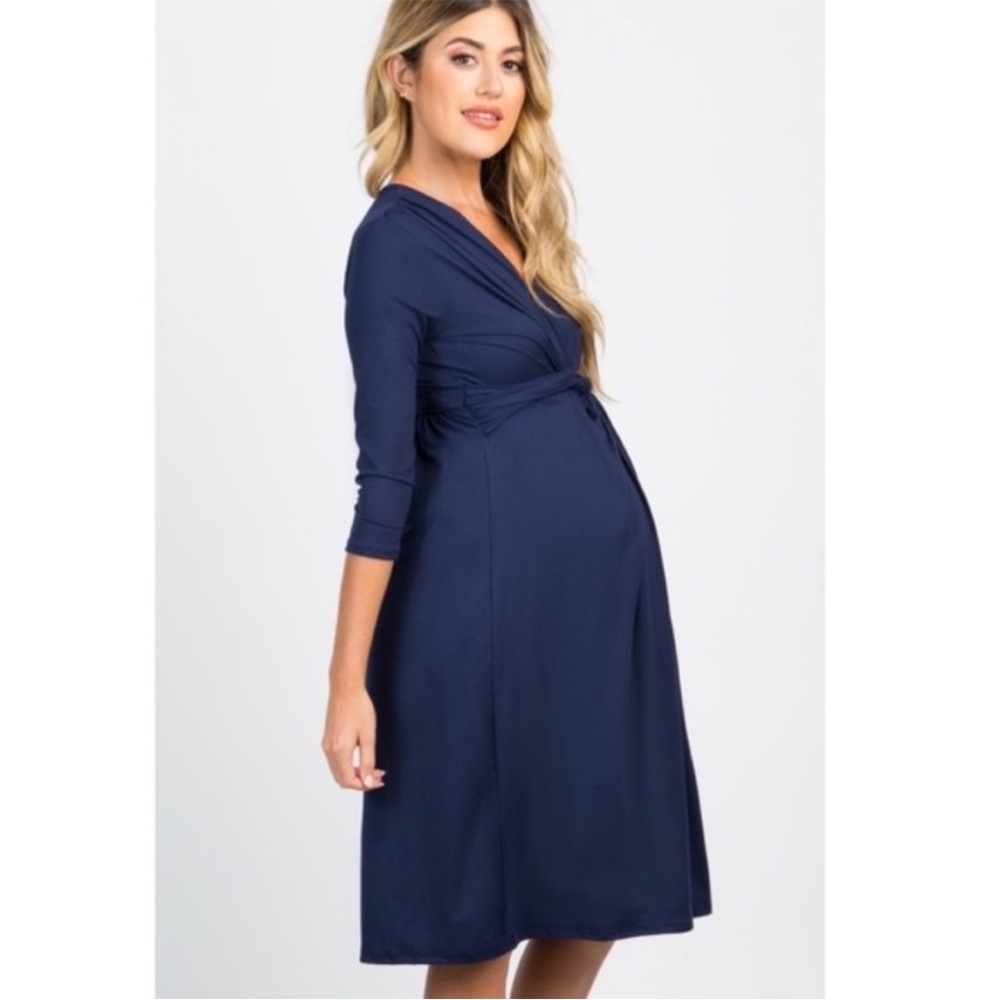PinkBlush twist front 3/4 sleeve dress New